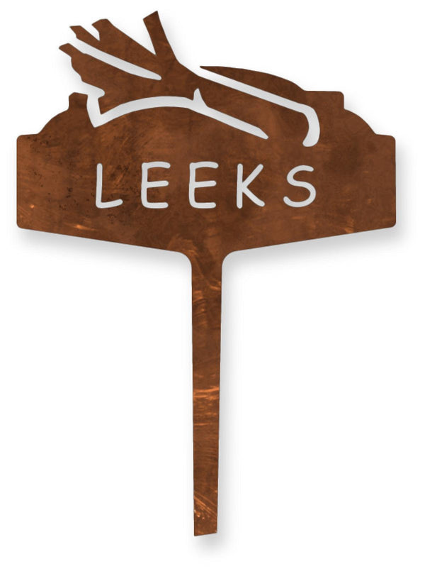 Leeks Veg Patch Marker - MetalCraft