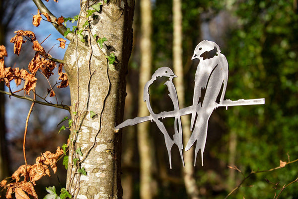 Swallow Pair Metal Garden Art. - MetalCraft